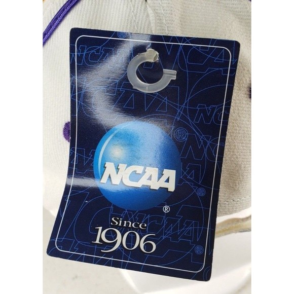 LSU TIGERS Adjustable Back Baseball Hat 3D Purple Yellow Fighting Tigers NWT - Picture 6 of 12